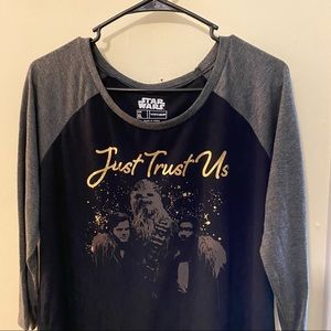 Just Trust Us Star Wars Raglan 3/4 Sleeve Tee
